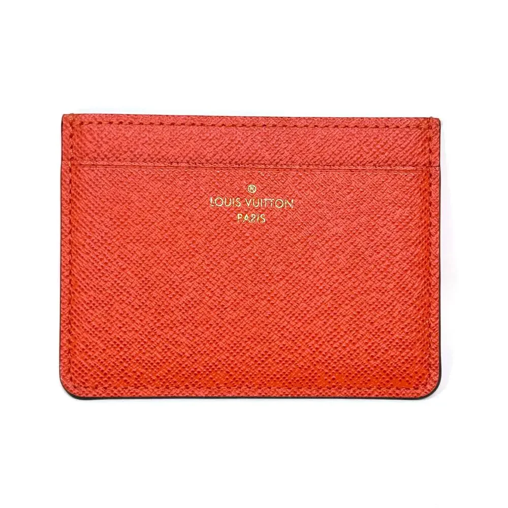 Louis Vuitton Orange Cardholder Wallet